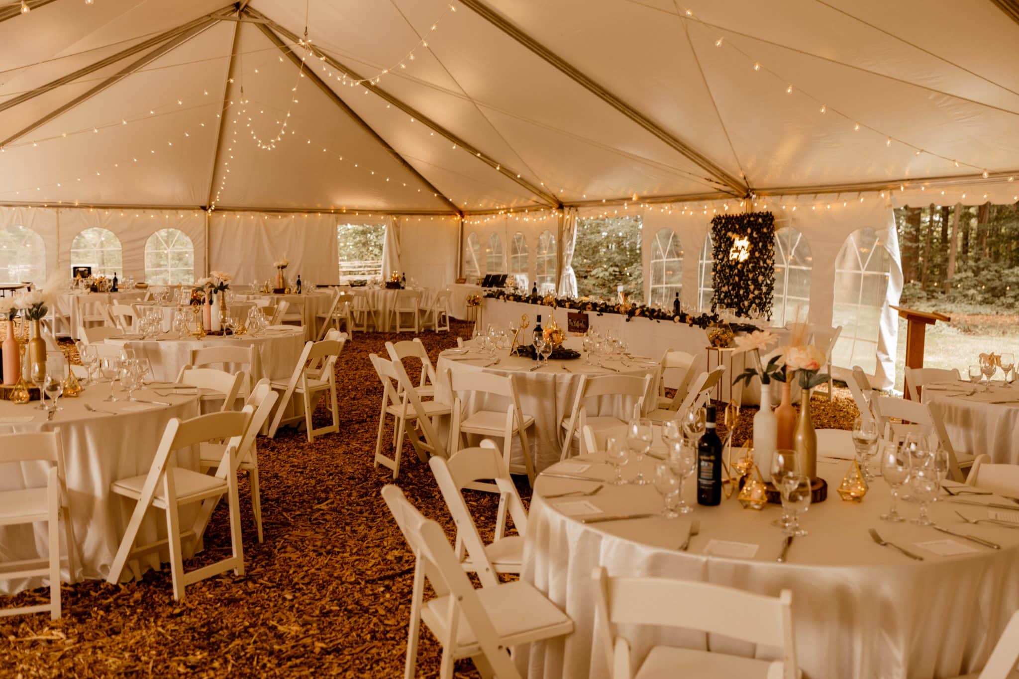 Redemption Tent Events - Mary + Brady Wedding